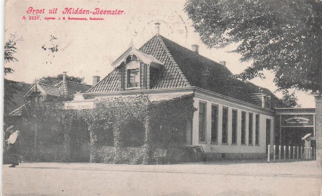 702-100-047 Groet Uit Midden-Beemster, Verzenden, Voor 1920, Noord-Holland