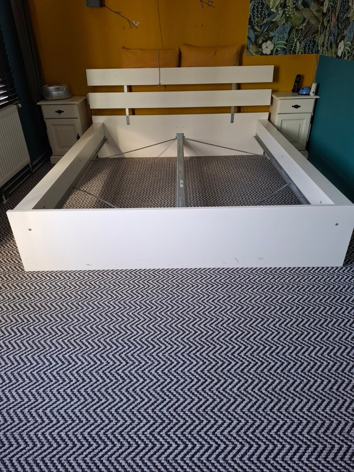 Ikea 2 persoonsbed, Ophalen, Gebruikt, 90 cm, Eenpersoons