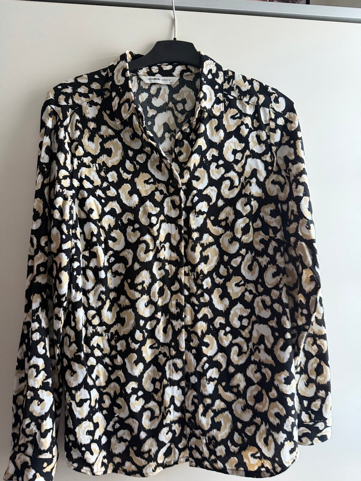 LC Waikiki Grace Blouse met Luipaardprint - Maat 40, Ophalen of Verzenden, Zo goed als nieuw, Maat 38/40 (M), Meerkleurig
