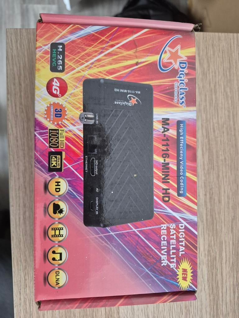 Digiclass MA-1116-MINI HD Digitale Satelliet Ontvanger, Ophalen, Zo goed als nieuw, Decoder