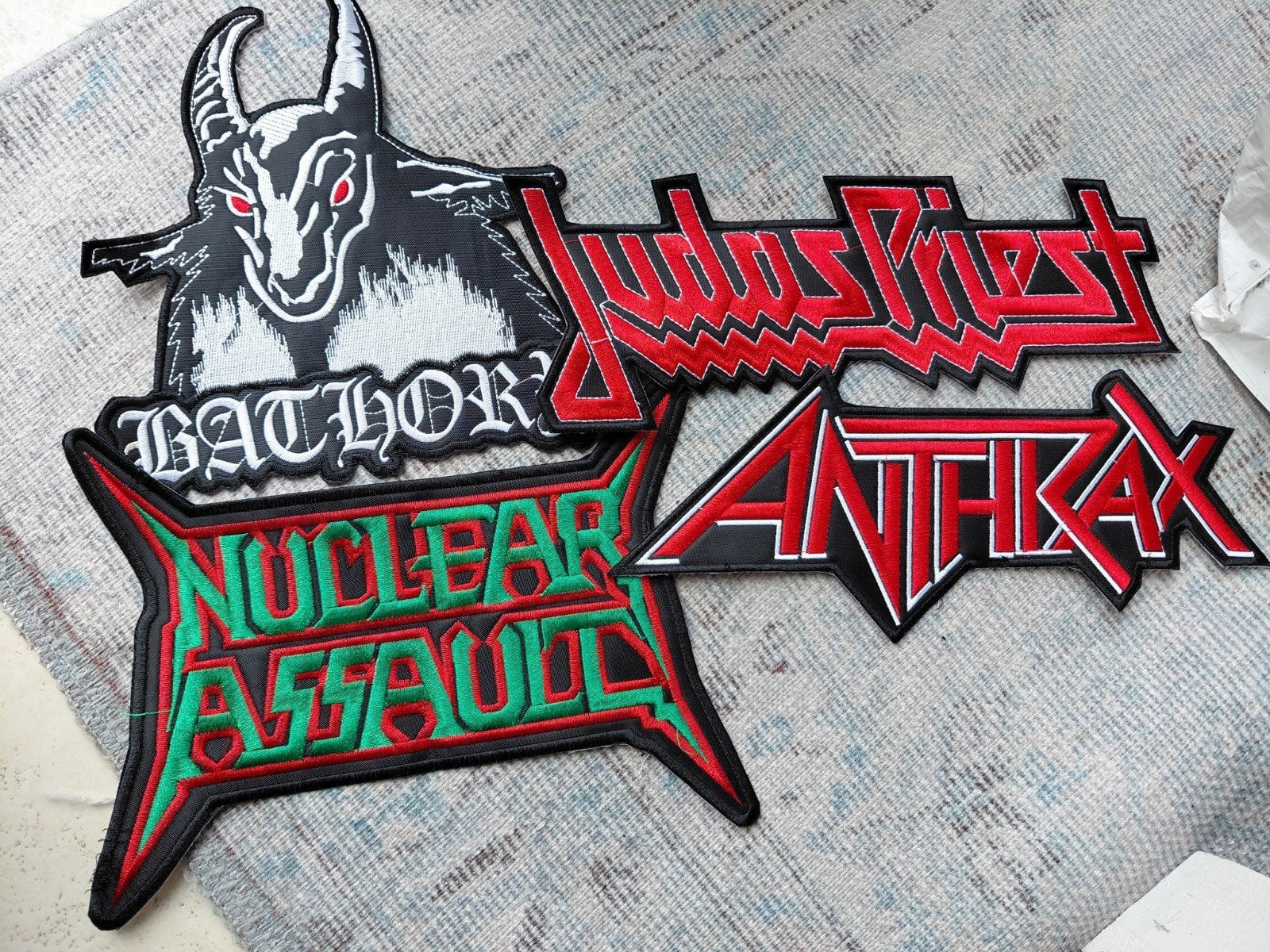 Grote collectie metal band patches (opstrijk/naai), Ophalen of Verzenden, Gebruikt, Overige applicaties