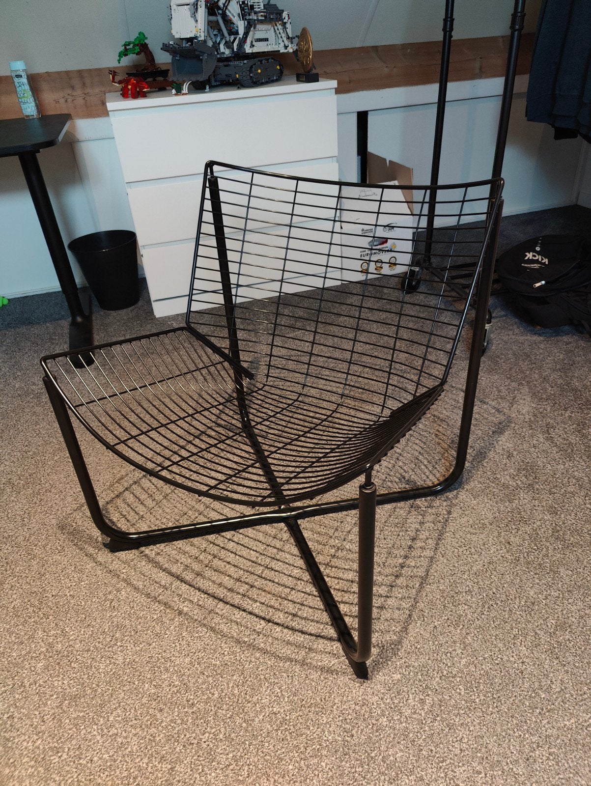 Ikea kuipstoel Skalboda, Huis en Inrichting, Ophalen, Gebruikt, Zwart, Metaal