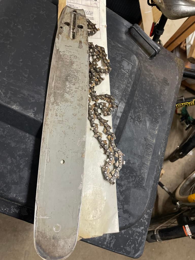 Oregon Zaagblad met ketting voor kettingzaag - 40 cm, Ophalen of Verzenden, Gebruikt