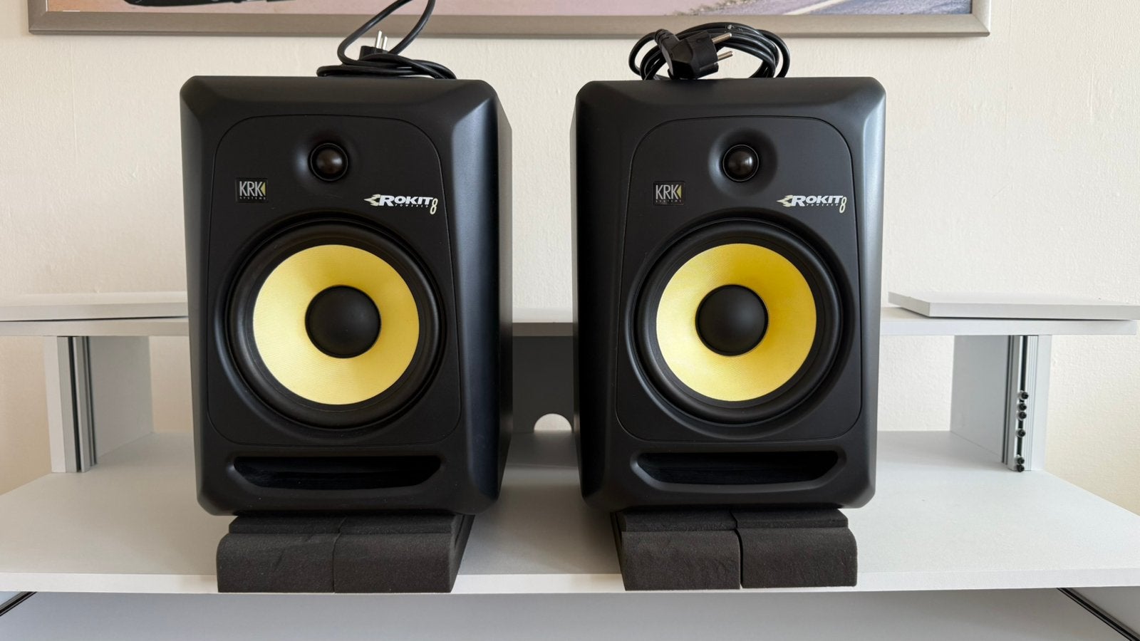 KRK Rokit 8 G3 studio monitoren (set van 2), Studiomonitor, 120 tot 150 watt, Ophalen of Verzenden, Zo goed als nieuw