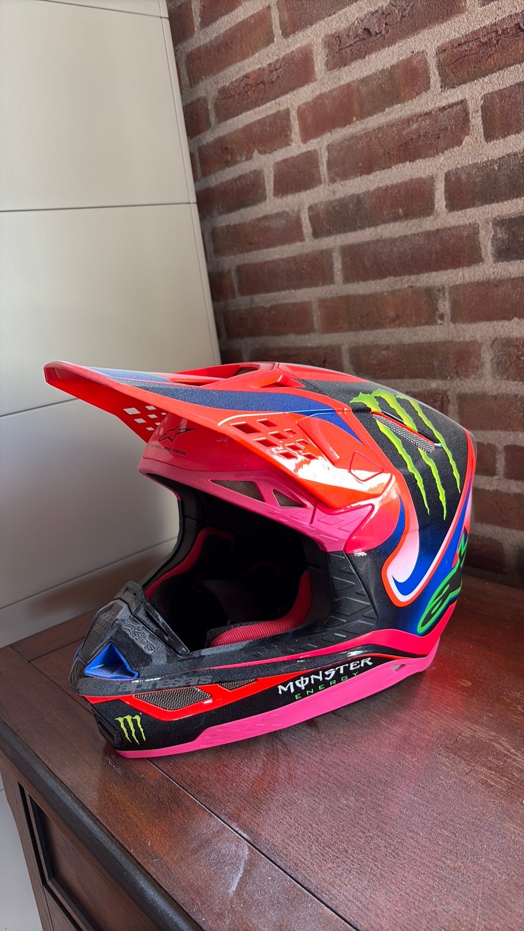 Deegan editie alpinestars maat L, Motoren, Ophalen, Tweedehands, Offroadhelm, Overige merken