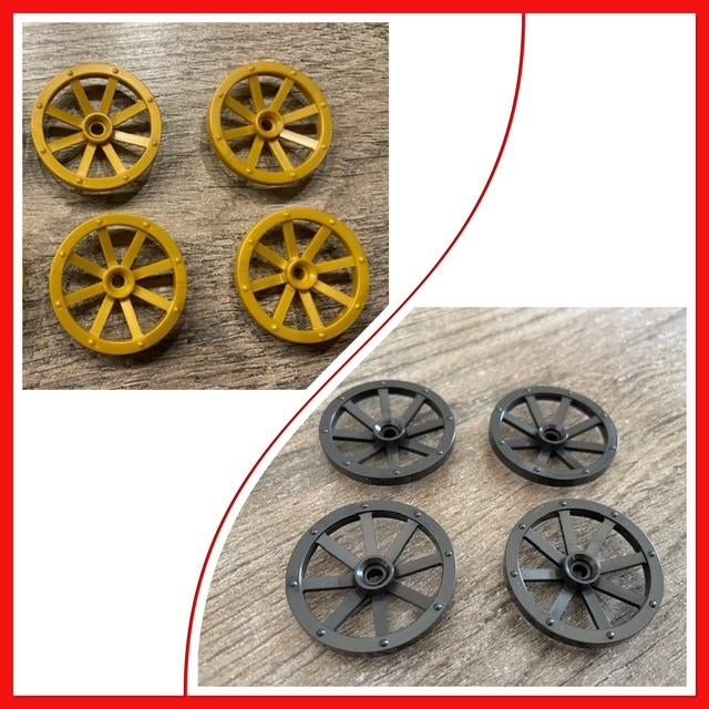 lego koets wielen goud of zilver, Ophalen of Verzenden, Zo goed als nieuw, Losse stenen, Lego