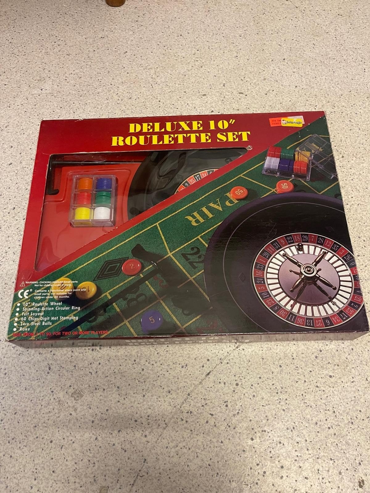 Deluxe 10" Roulette Set - Compleet Casinospel, Een of twee spelers, Ophalen of Verzenden, Zo goed als nieuw