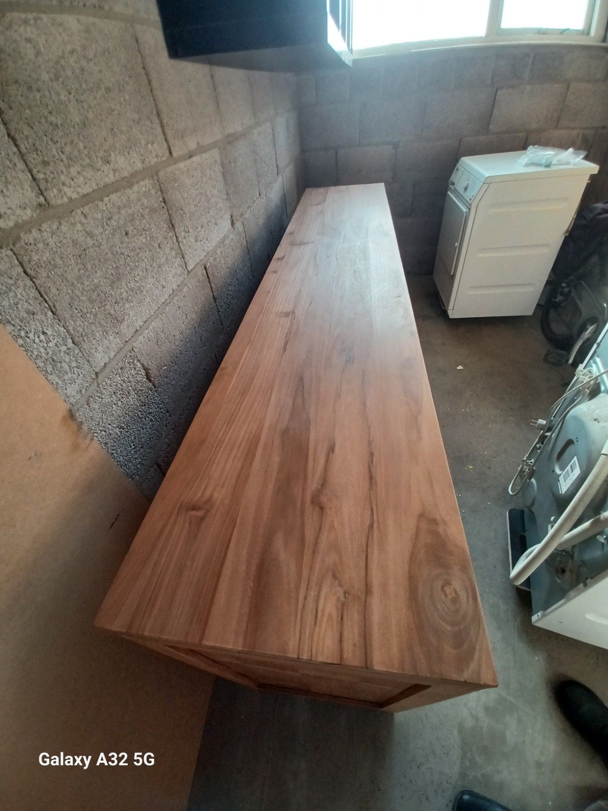 Teak kast, Huis en Inrichting, Tafels | Eettafels, Ophalen, Zo goed als nieuw, Rechthoekig, 50 tot 100 cm
