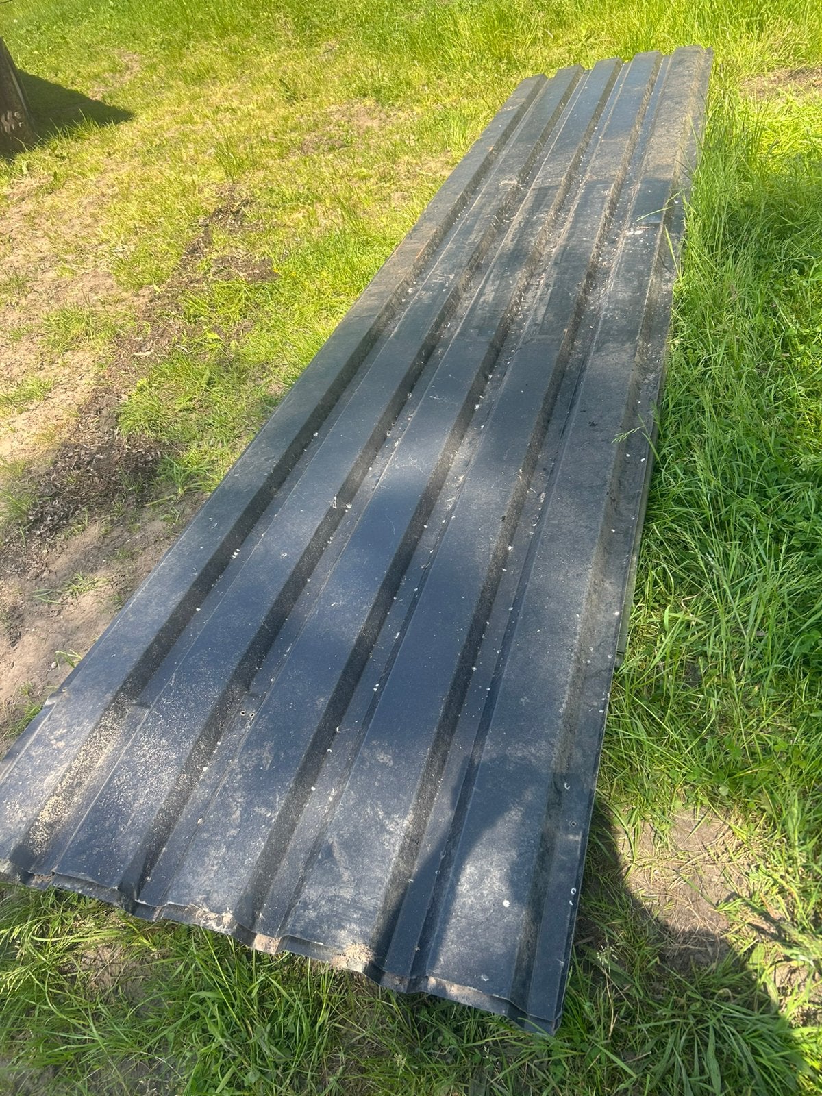 Damwand dakplaat groen en zwart, Zwart, Zo goed als nieuw, 15 m² of meer, Metaal