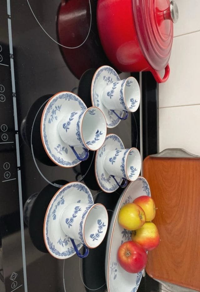 Rördtrand Ostindia koffiekop- en schotels, Ophalen of Verzenden, Zo goed als nieuw, Overige stijlen, Kop(pen) en/of Schotel(s)