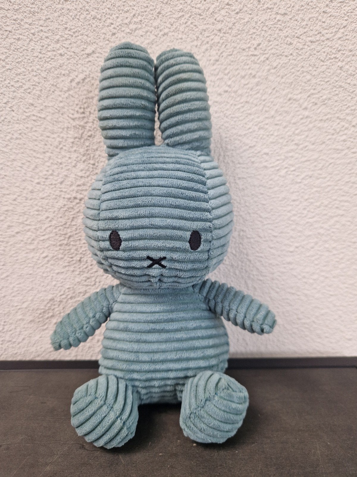 Bon Ton Toys Nijntje Eco Corduroy Aviator Blue Knuffel 23 Cm, Overige merken, Blauw, Konijn, Nijntje