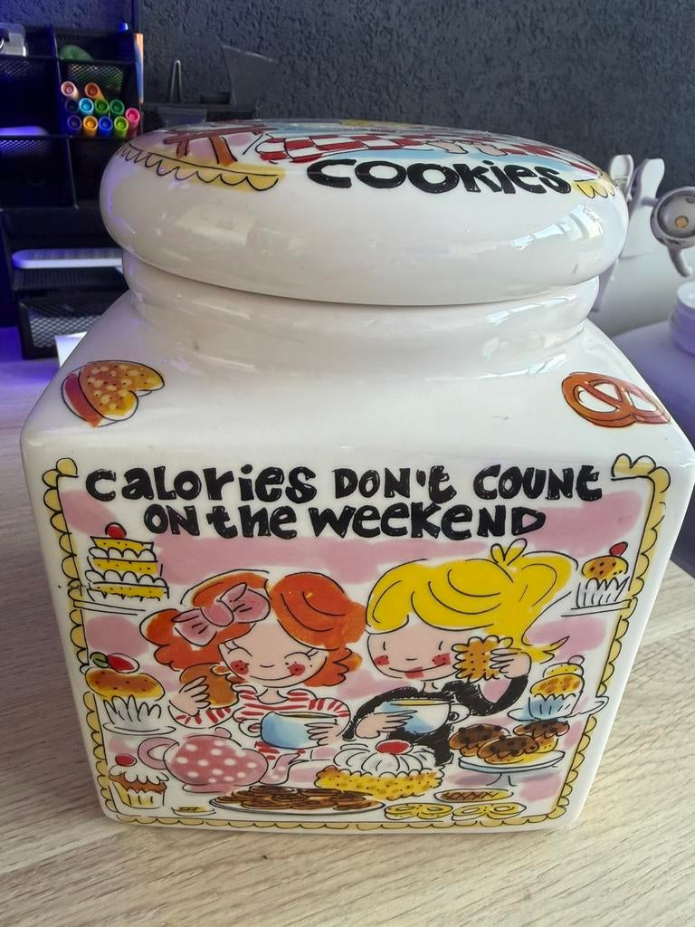 Koekjespot Cookies Blond Amsterdam, Huis en Inrichting, Keuken | Servies, Ophalen, Gebruikt, Aardewerk, Blond Amsterdam