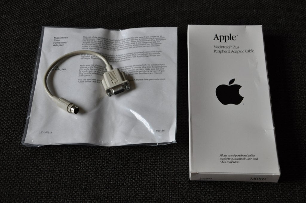 Apple macintosh plus peripheral adapter kabel m0189, Computers en Software, Vintage Computers, Ophalen of Verzenden, Apple