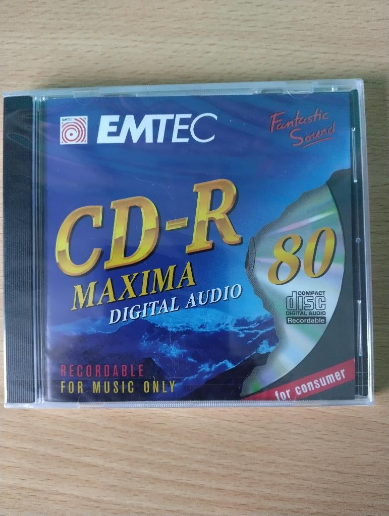 EMTEC CD-R 80MIN. * Geschikt Voor Audio CD Recorders * Nieuw, Computers en Software, Beschrijfbare discs, Nieuw, Cd, Ophalen of Verzenden