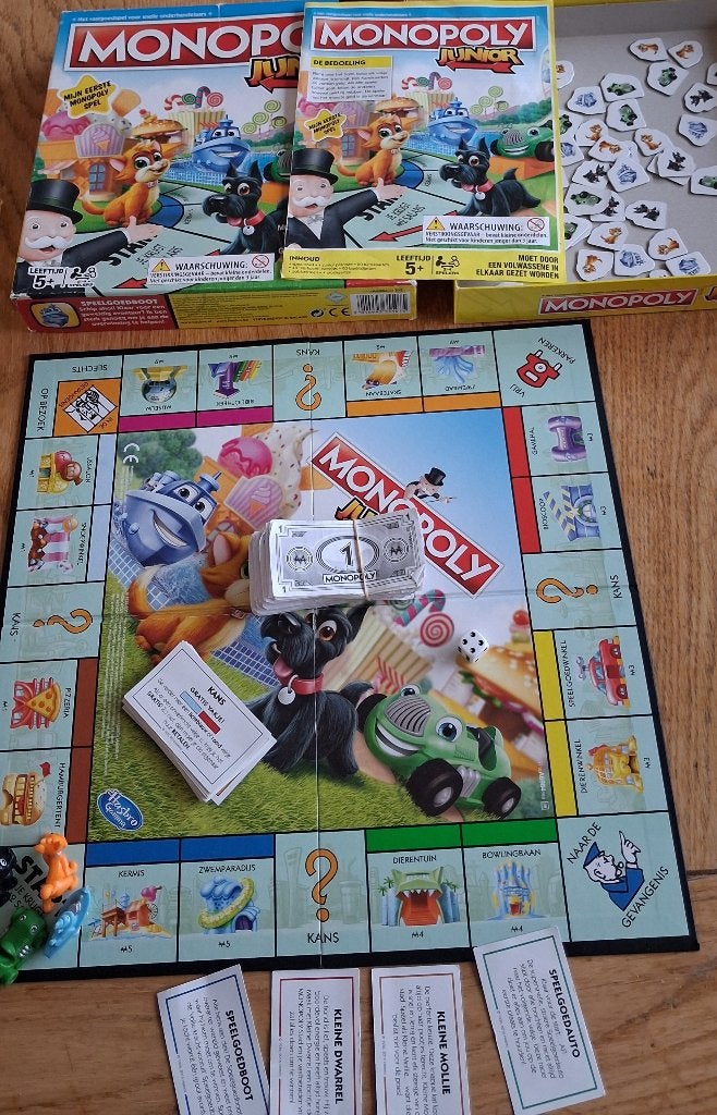 Bordspel, spel, gezelschapsspel  mijn 1e Monopolie, Monopoly, Drie of vier spelers, Ophalen of Verzenden, Gebruikt
