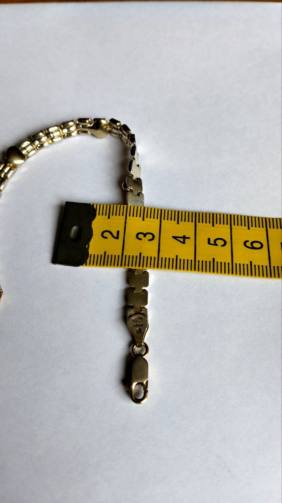 gouden zilveren armband gemerkt zie foto,s, Ophalen of Verzenden, Zo goed als nieuw, Goud, Goud