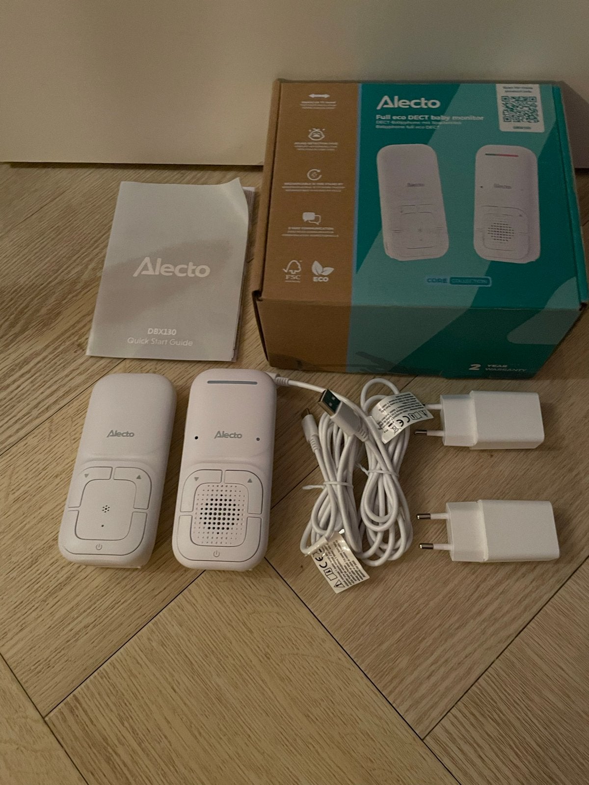 Alecto DBX130 Full Eco DECT Babyfoon - Zo goed als nieuw, Ophalen of Verzenden, Zo goed als nieuw, 250 meter of meer, Digitaal