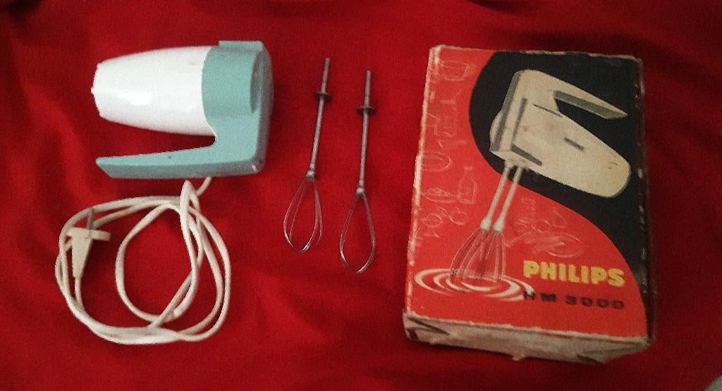 Vintage Philips mixer, Minder dan 1 liter, Ophalen of Verzenden, Gebruikt, 1 snelheid
