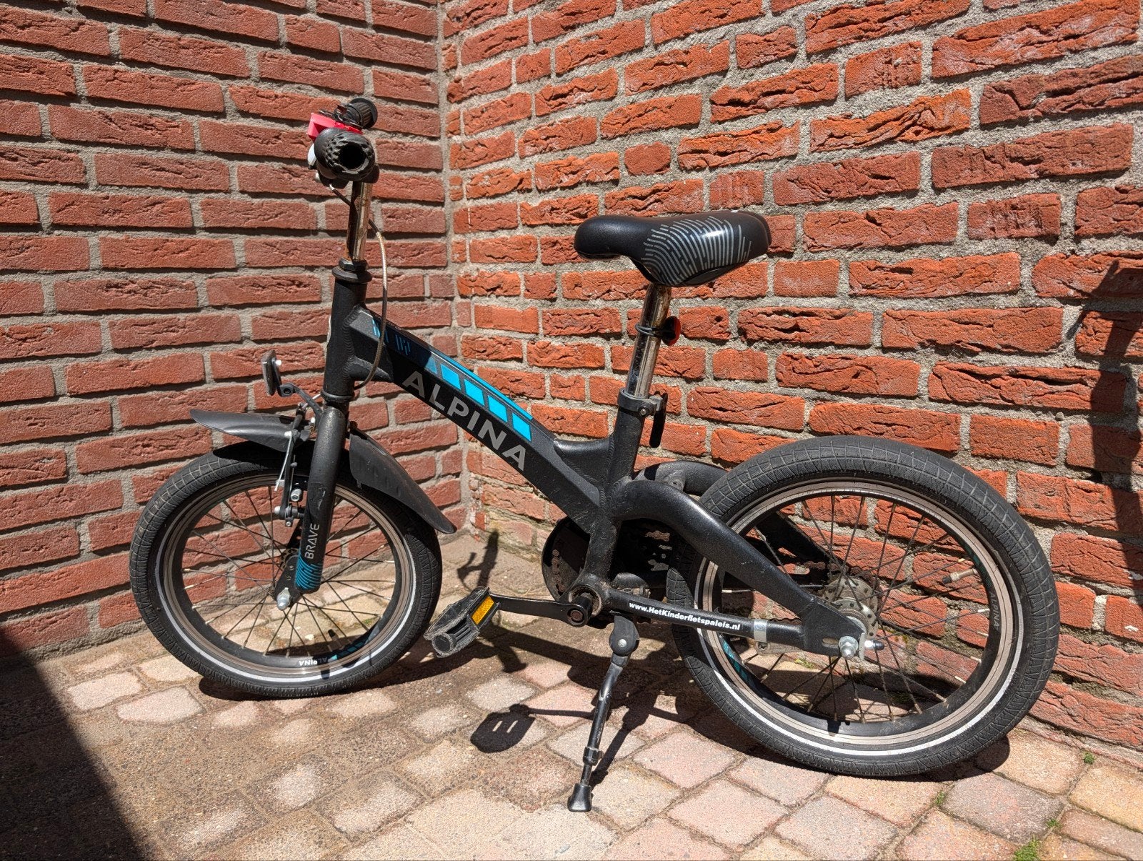 Alpina Brave kinderfiets 16 inch, Ophalen, Velgrem, Alpina, 16 tot 20 inch