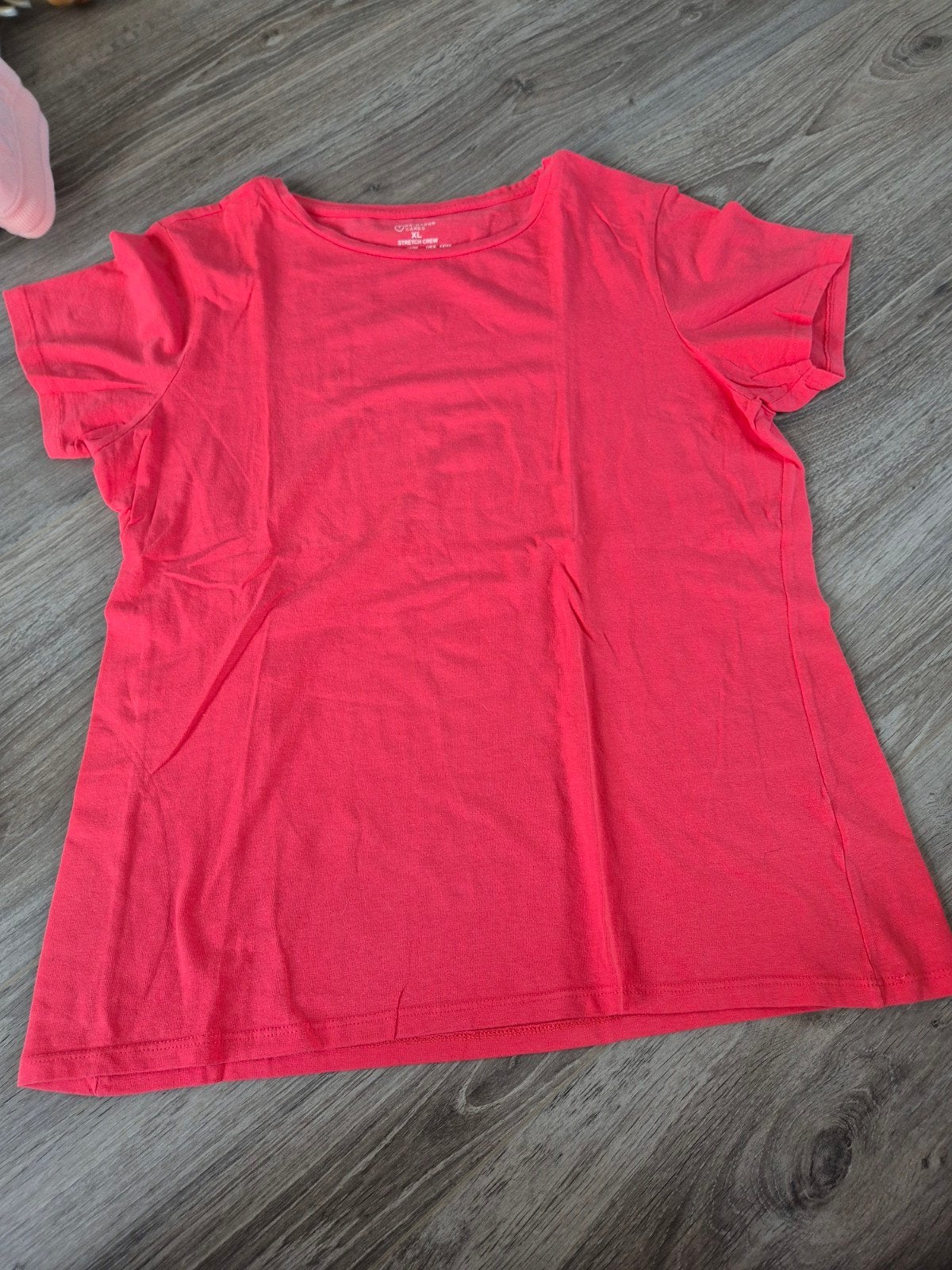 Primark XL Stretch Crew T-shirt Koraalrood, Kleding | Dames, Primark, Maat 46/48 (XL) of groter, Ophalen of Verzenden, Korte mouw