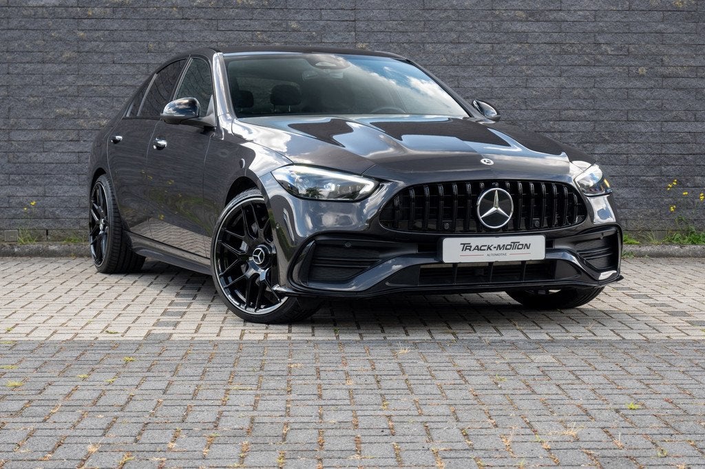 Mercedes-Benz C-klasse 300 e 4MATIC AMG Line GREY & BLACK, Auto's, Mercedes-Benz, Automaat, Gebruikt, Zwart, 4 cilinders