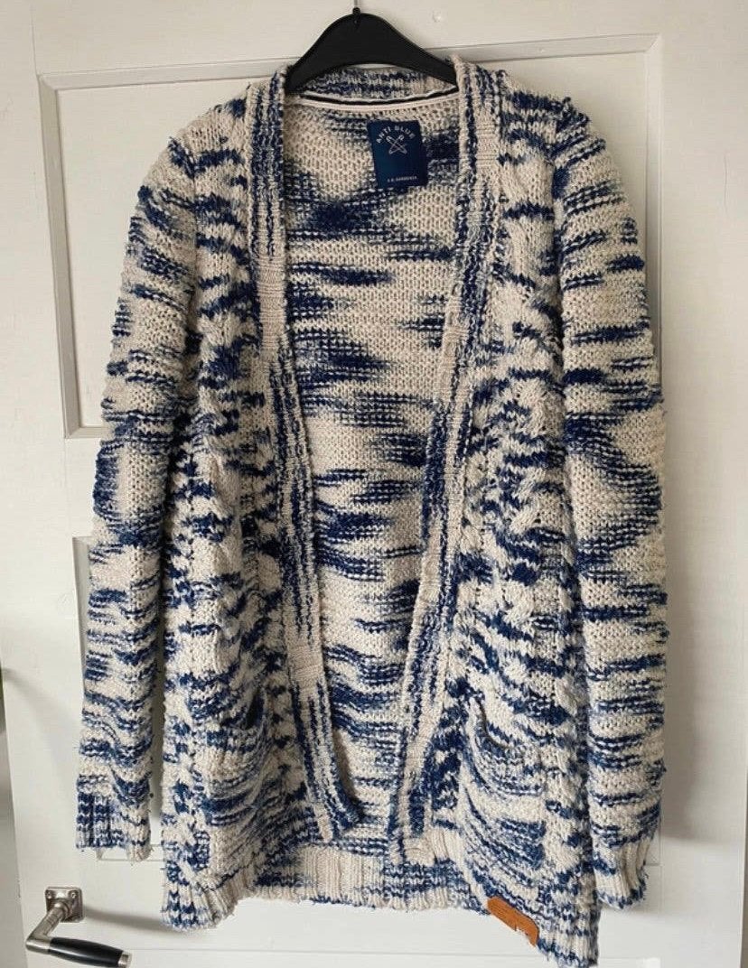 Vest blauw/crème van Anti Blue maat S, Ophalen of Verzenden, Gedragen, Maat 36 (S), Blauw
