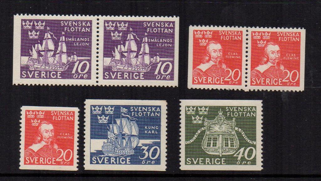 Zweden Jaar 1944 Flottan, Ophalen of Verzenden, Zweden, Postfris