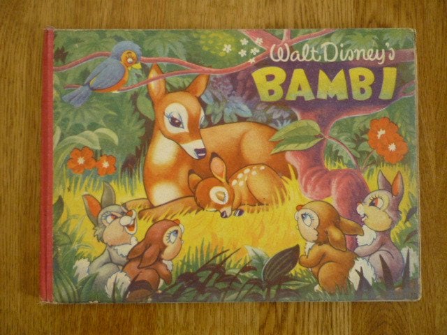Plaatjesalbum Bambi Walt Disney, uitgave Margriet, jaren 50, Ophalen of Verzenden, Gelezen