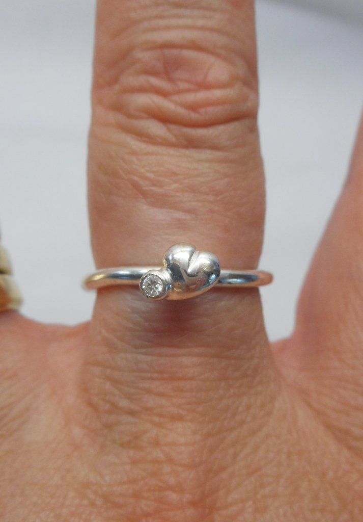 Zilveren stapelring Spinning ringmaat 17.5 nr.1502