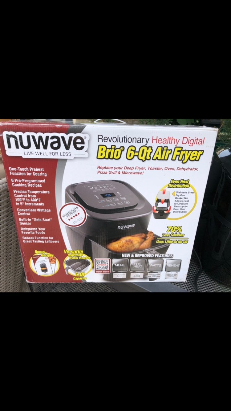 NIEUW veelzijdige complete NUWAVE airfryer met accessoires, Ophalen of Verzenden, Nieuw, Airfryer XL, 1000 t/m 1499 gram