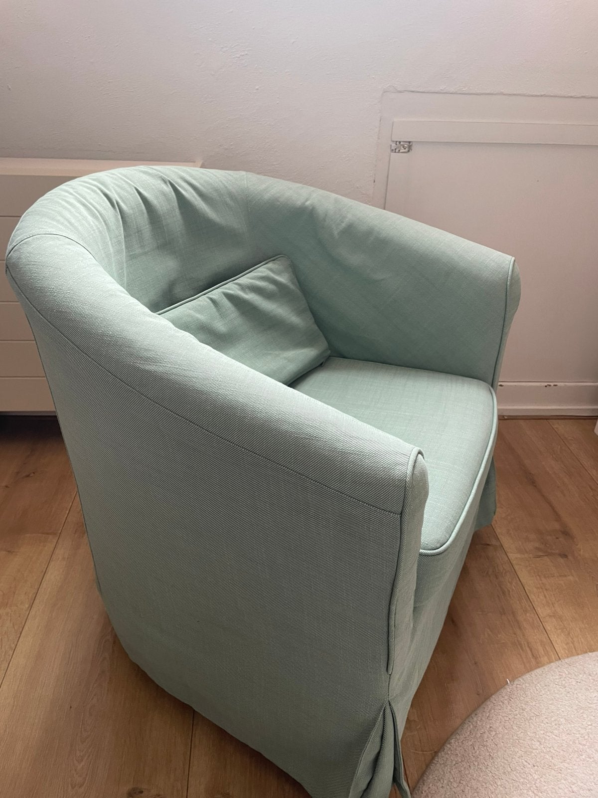 Ikea Tullsta faiteuil mintgroen, Ophalen, Eenpersoons, 75 tot 100 cm, Zo goed als nieuw