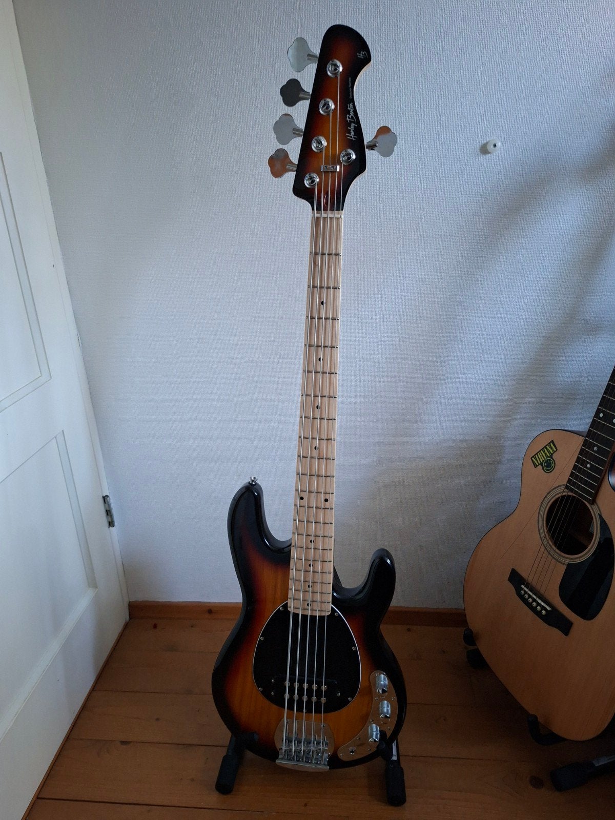 5 Snarige bas van Harley Benton, Muziek en Instrumenten, Ophalen, Zo goed als nieuw, Elektrisch, 5-snarig