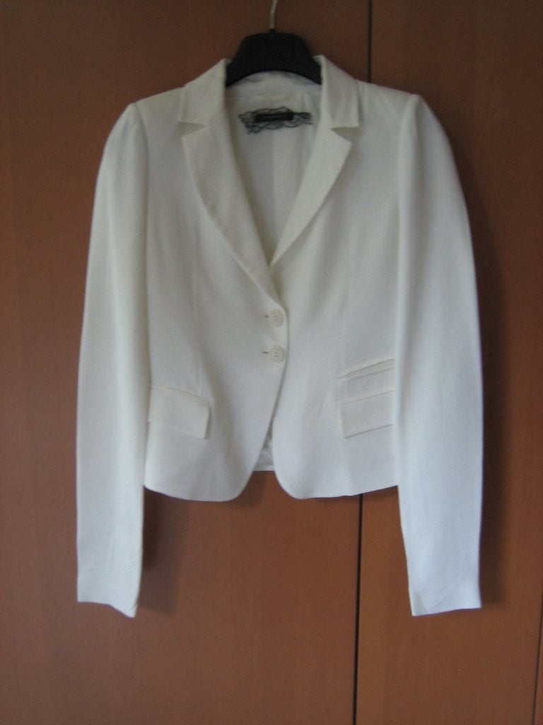 Chique wit jasje PATRIZIA PEPE SERA, NL36-38 snazzeys, Kleding | Dames, Jasjes, Kostuums en Pakken, Maat 38/40 (M), Wit, Patrizia Pepe