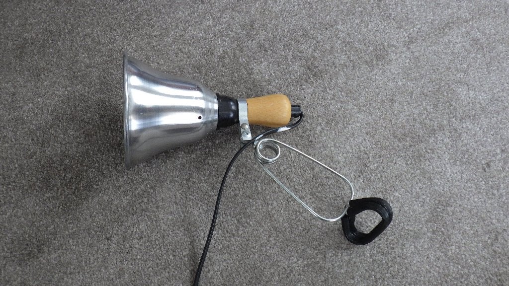 vintage knijplamp van Ikea, Ophalen of Verzenden, Gebruikt, Hout