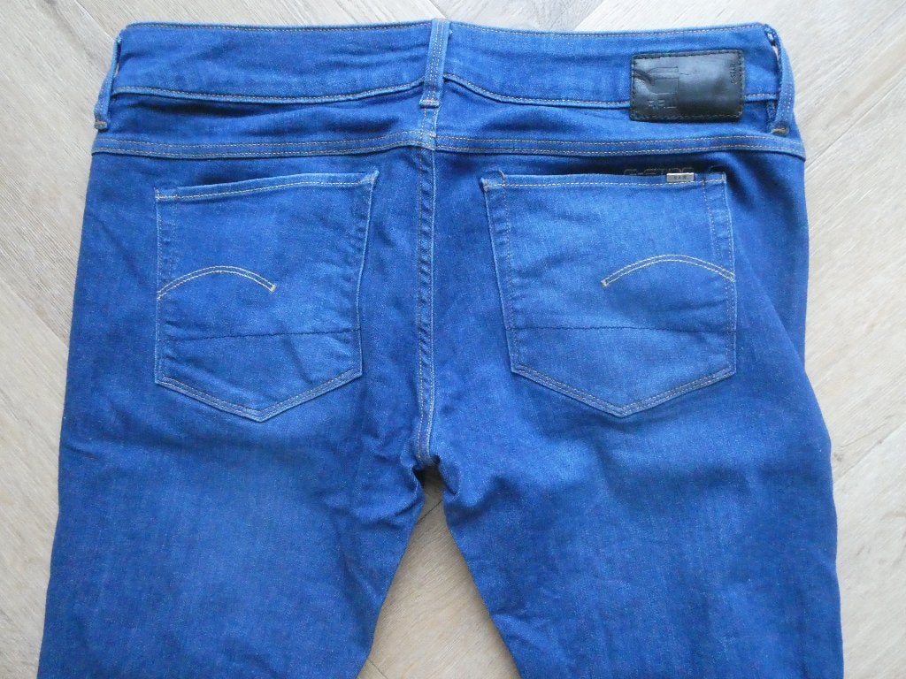 Gstar 3301 Low Super Skinny wmn spijkerbroek m 28-32, Blauw, Ophalen of Verzenden, Zo goed als nieuw, W28 - W29 (confectie 36)