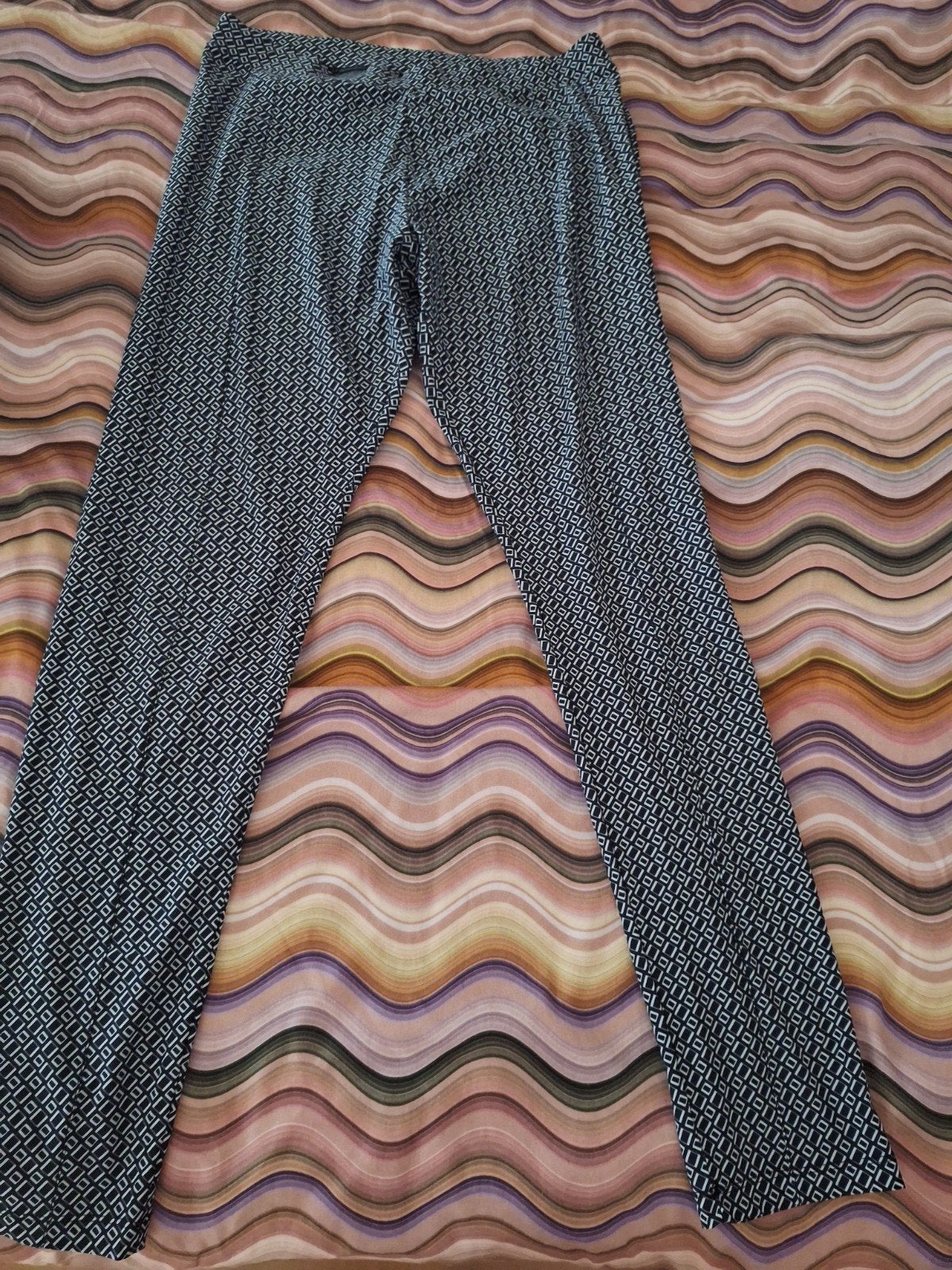 Zoso Stretch Lange Broek Donkerblauw/Wit Maat XXL (42), Kleding | Dames, Broeken en Pantalons, Blauw, Maat 42/44 (L), Ophalen of Verzenden