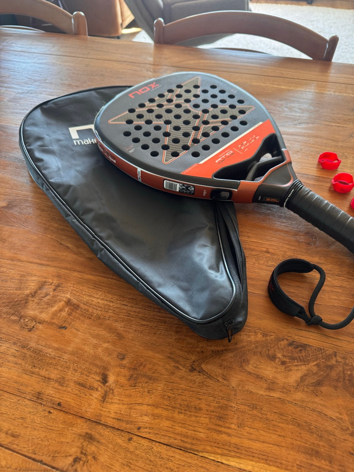 Nox AT10 Padelracket 2025, Sport en Fitness, Padel, Ophalen of Verzenden, Zo goed als nieuw, Padelracket
