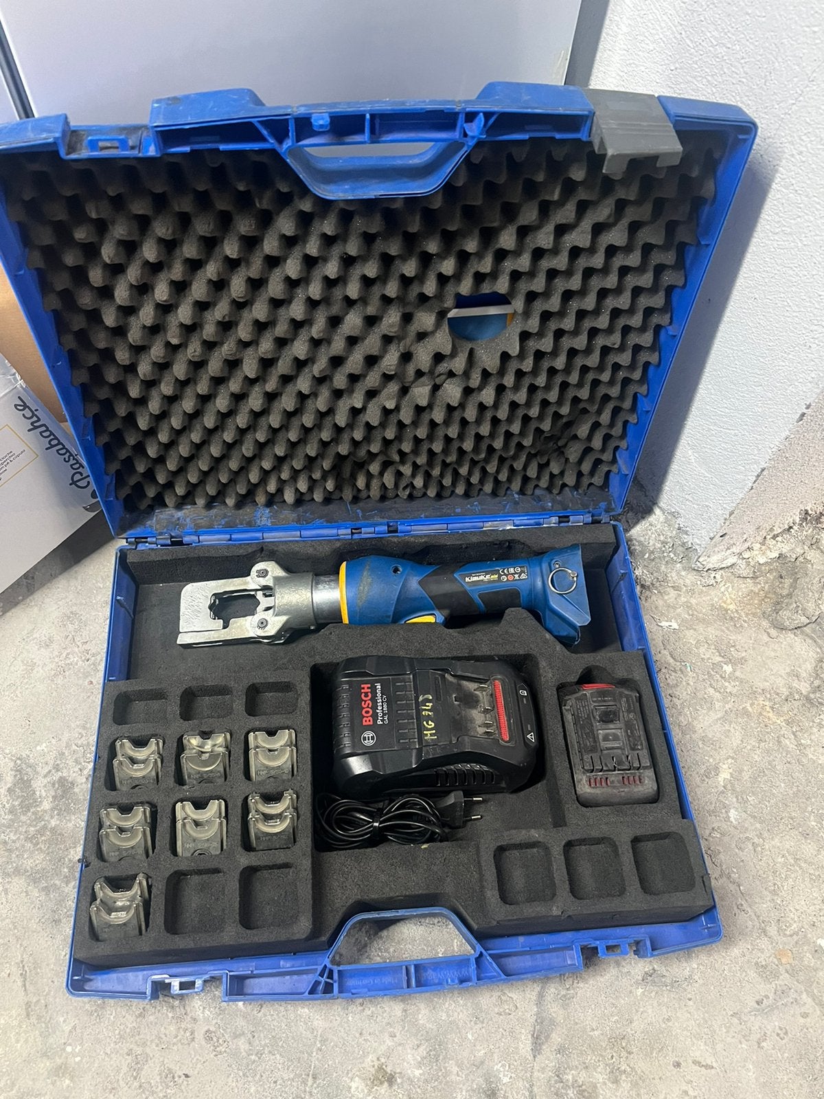 Klauke EK 50/5CFB Kabelschoen Perstang / Persmachine, Doe-het-zelf en Verbouw, Ophalen of Verzenden, Gebruikt, Knipex