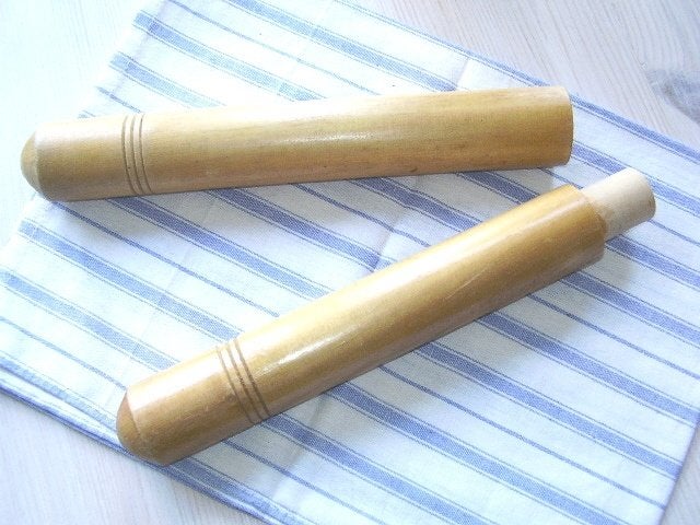 Oude houten breinaaldenkoker, Ophalen of Verzenden, Gebruikt, Breien, Overige typen
