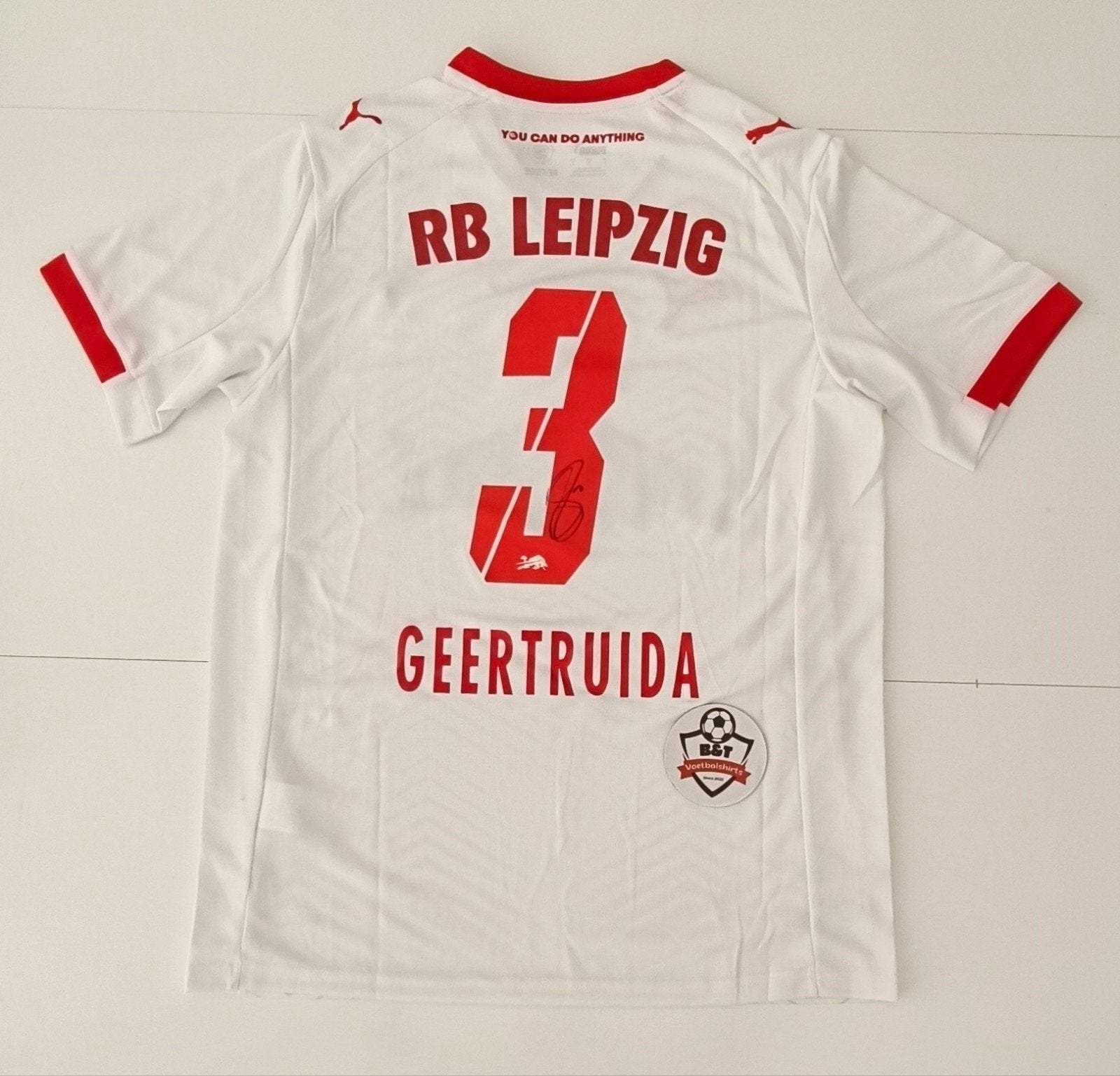 Gesigneerd RB Leipzig Geertruida Thuisshirt #3, Verzenden, ., Zo goed als nieuw, .