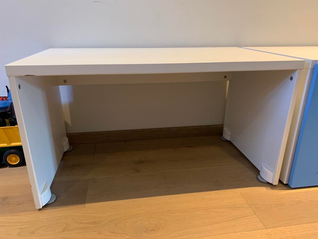Ikea stuva tafel en opberg kist., Ophalen, Gebruikt, 50 tot 70 cm, 105 cm of meer
