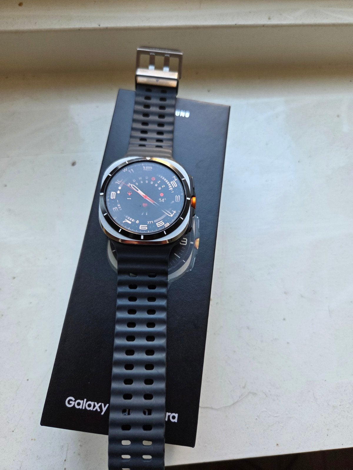 Samsung Galaxy Watch Ultra 47MM LTE  ,  ZGAN  !!, Ophalen, Stappen, Zo goed als nieuw, Waterdicht