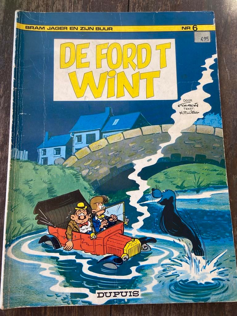 Bram Jager en zijn buur - De Ford T wint (Nr. 6), Boeken, Stripboeken, Eén stripboek, Ophalen of Verzenden, Gelezen