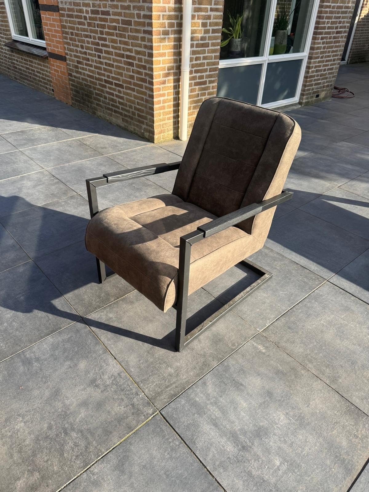 Fauteuil Morris - olijfgroen, Ophalen, 75 tot 100 cm, 50 tot 75 cm