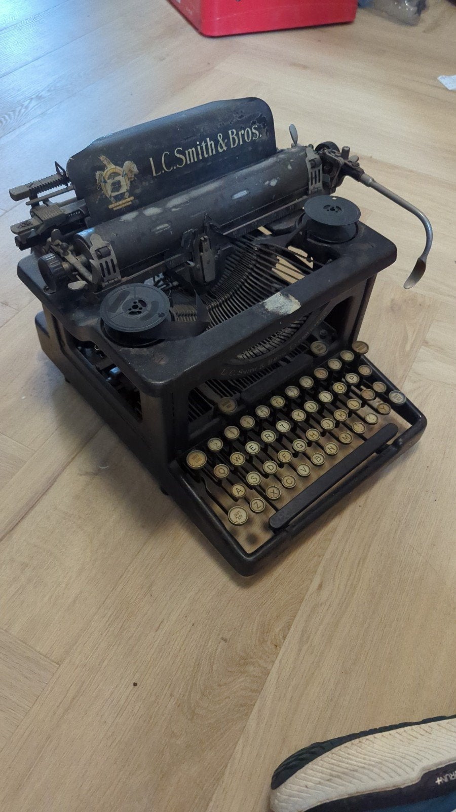 Typemachine L.C. Smith & Bros, Ophalen