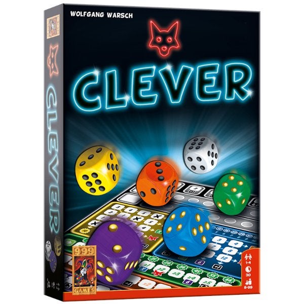 Clever Basisspel 999 Games Dobbelspel Nieuw, 999 Games, Nieuw, Ophalen of Verzenden, Vijf spelers of meer