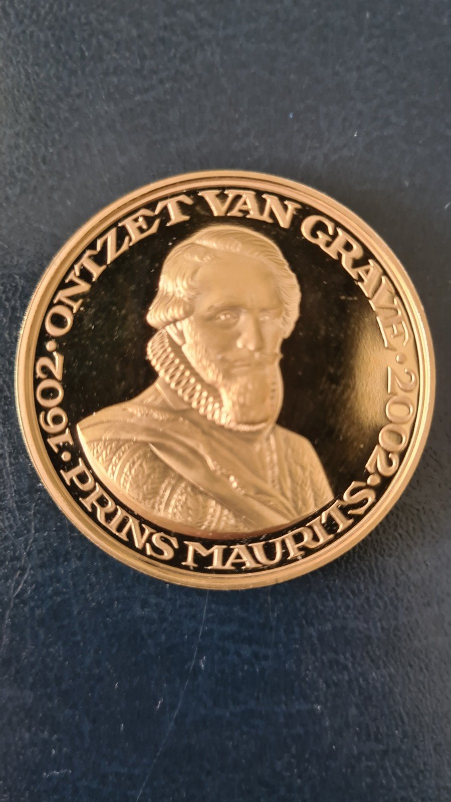 Herdenkingspenning Prins Maurits Ontzet Grave 1602-2002, Ophalen of Verzenden