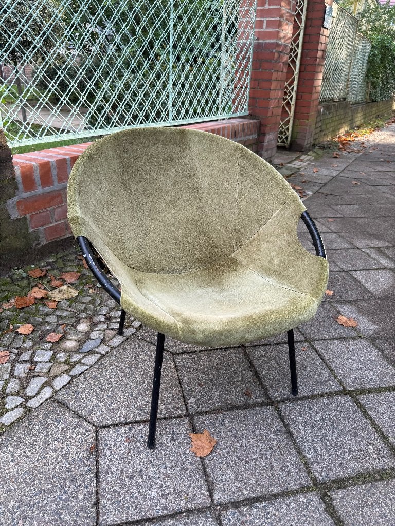 Balloon Chair Lusch & Co Duitsland Sixties Vintage, Ophalen, Gebruikt, Vintage Sixties Spage Age Japandi, 75 tot 100 cm