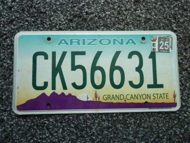 Kentekenplaat licenseplate Arizona 5 USA, Verzenden, Gebruikt, Auto's