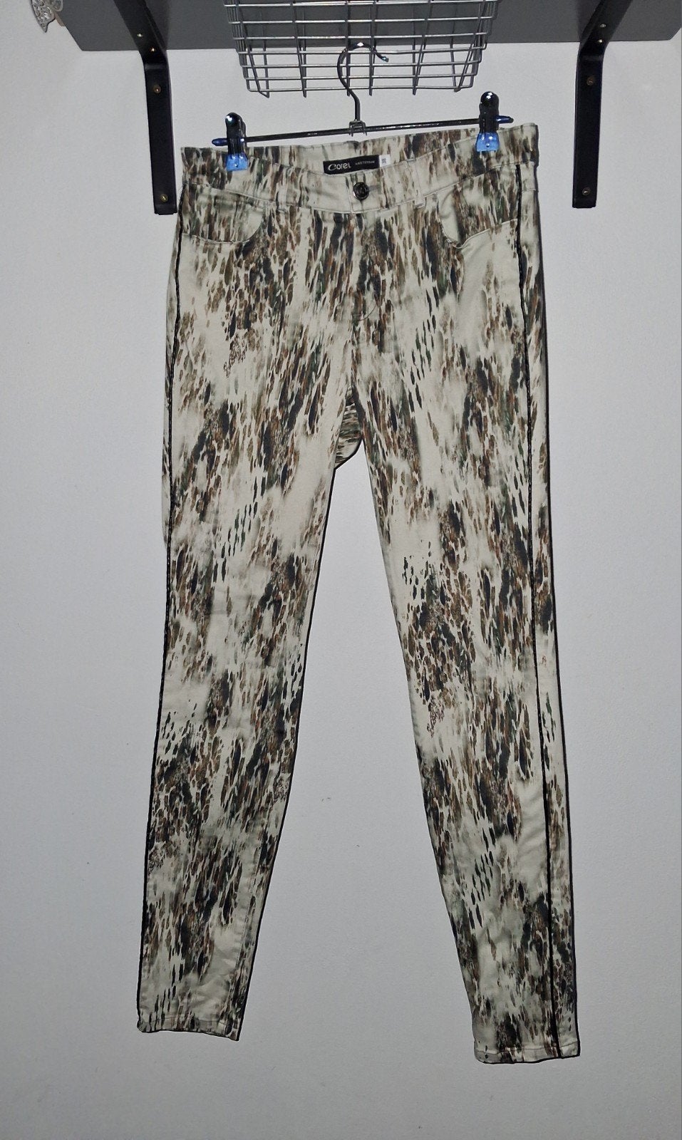 Skinny jeans met slangenprint van COREL mt 38. 5hale=4betale, Ophalen of Verzenden, Zo goed als nieuw, Maat 38/40 (M), Lang